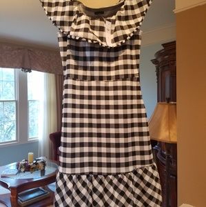 Ann Taylor gingham dress size 4 NWT